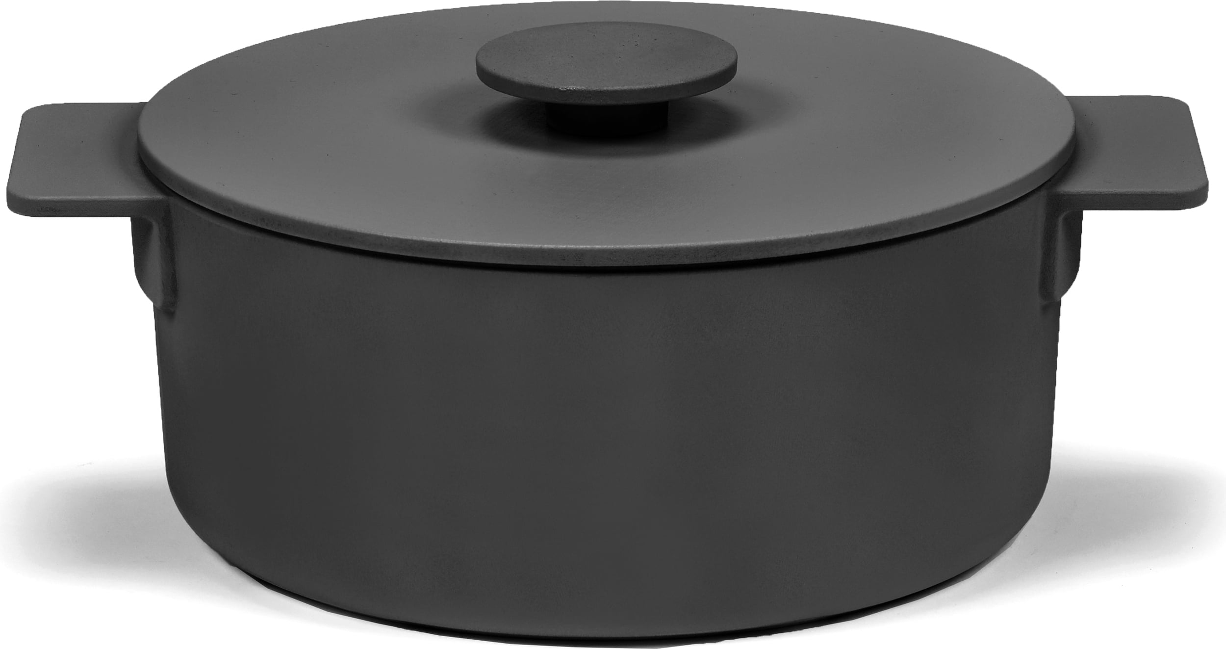 Garnek z pokrywką Surface 2 l czarny 2 el.