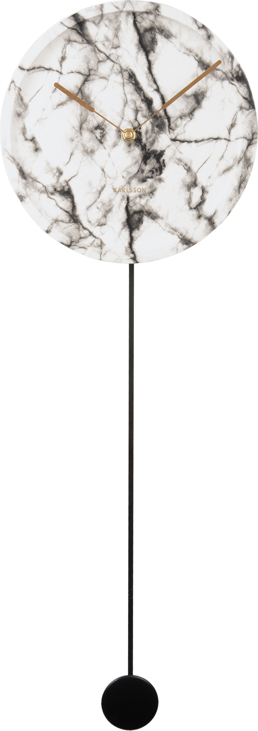 Zegar ścienny Pendule Longue Marble biały