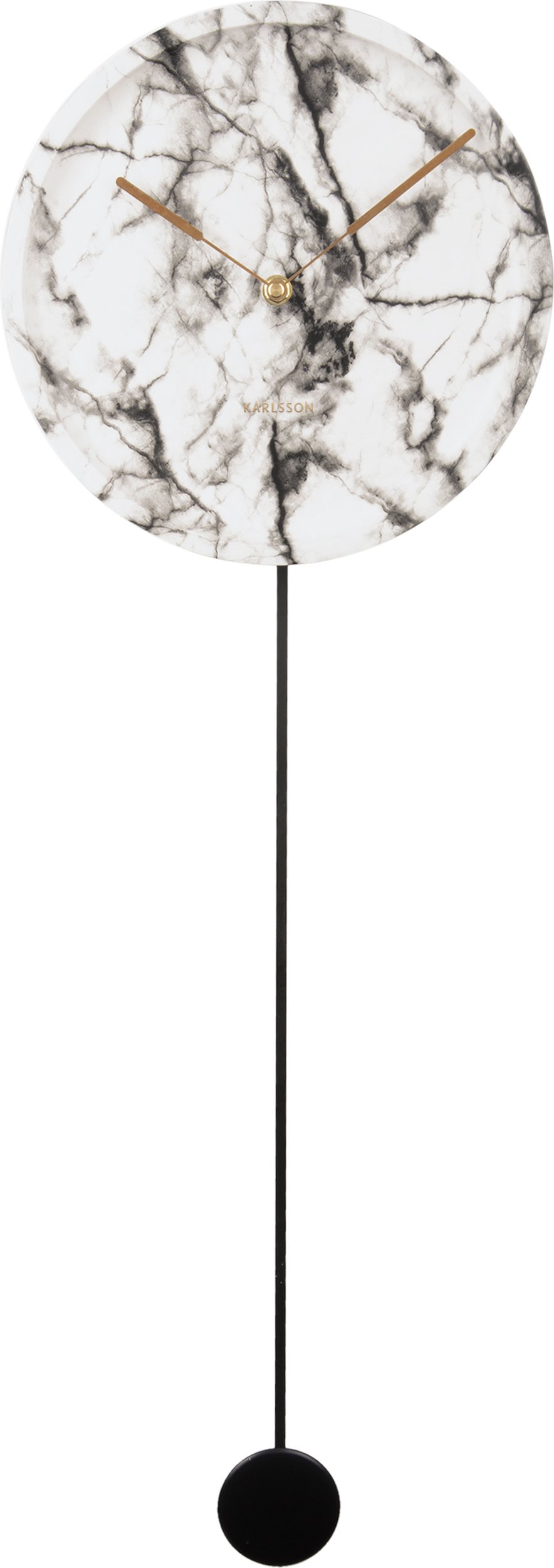 Zegar ścienny Pendule Longue Marble biały