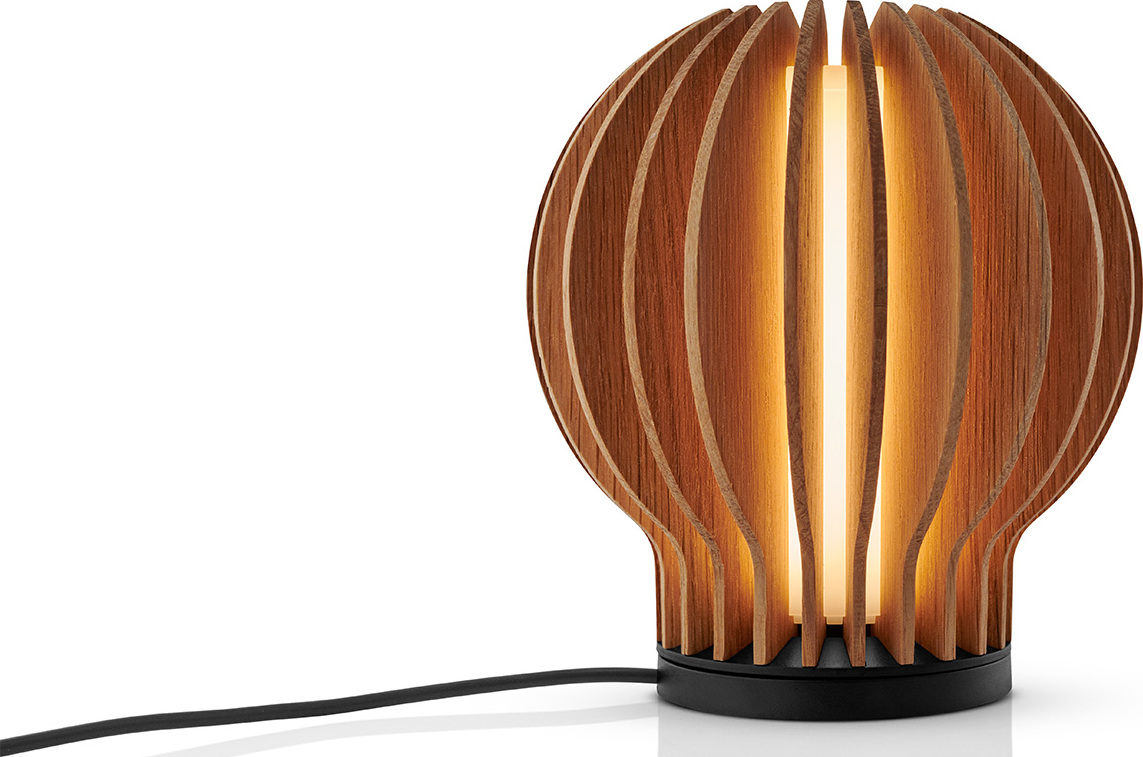 Lampa stołowa Radiant Round LED naturalny dąb