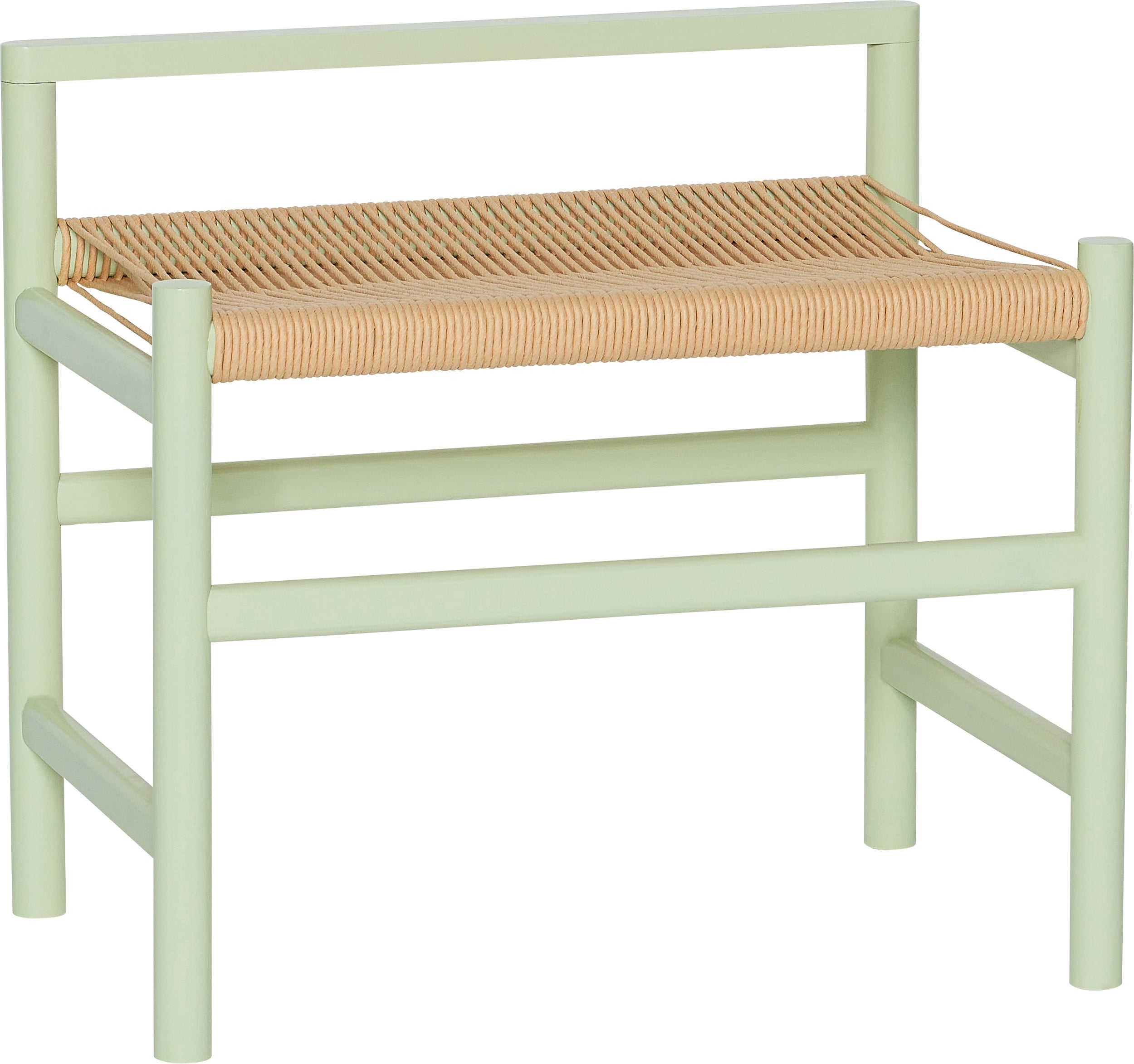 Ławka Heritage jasnozielona dębowa