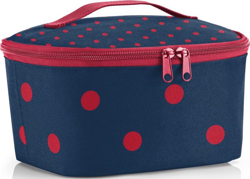 Torba chłodząca Coolerbag Pocket Mixed w kropki S granatowa