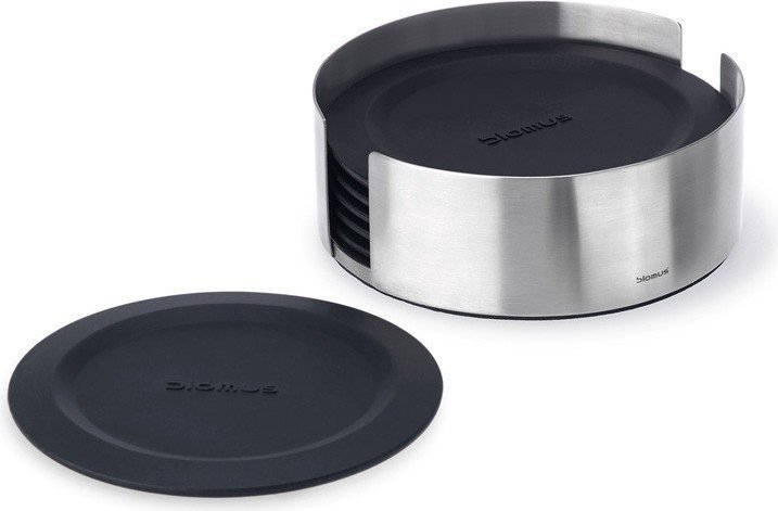 Podstawki pod szklanki Lareto czarne 6 szt.