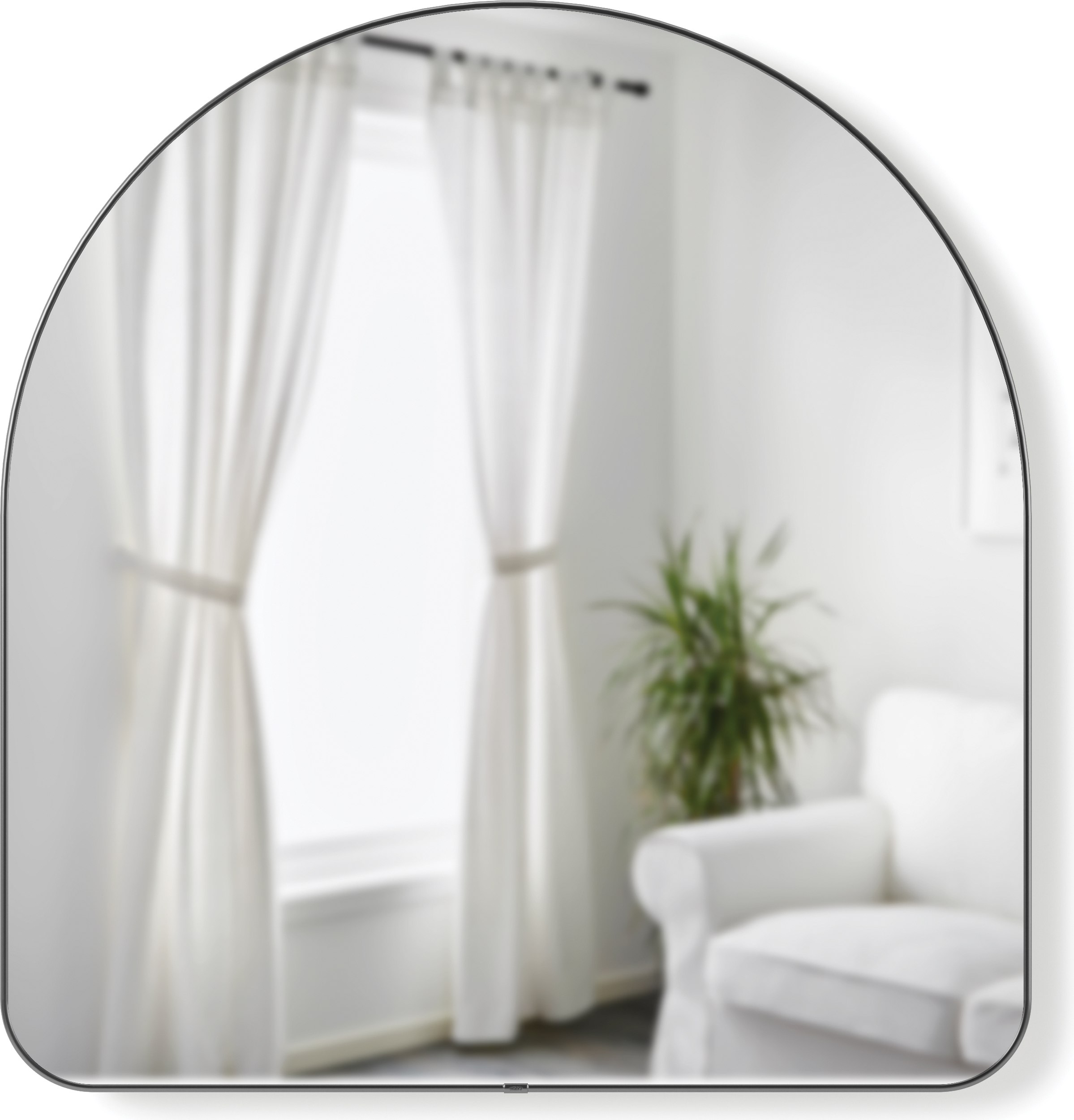 Lustro ścienne Hubba 86 x 91 cm metaliczne