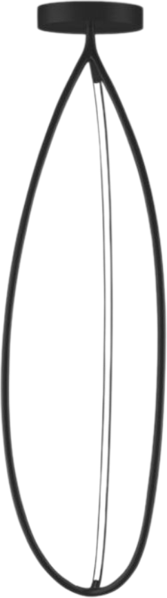 Lampa wisząca Arrival 130 cm czarna