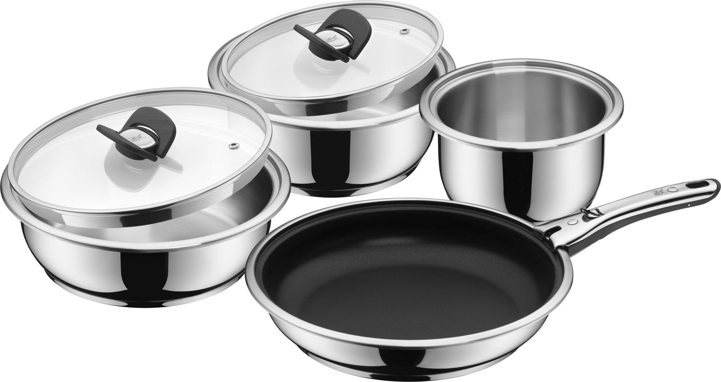 Zestaw garnków Click & Serve z patelnią 7 el.