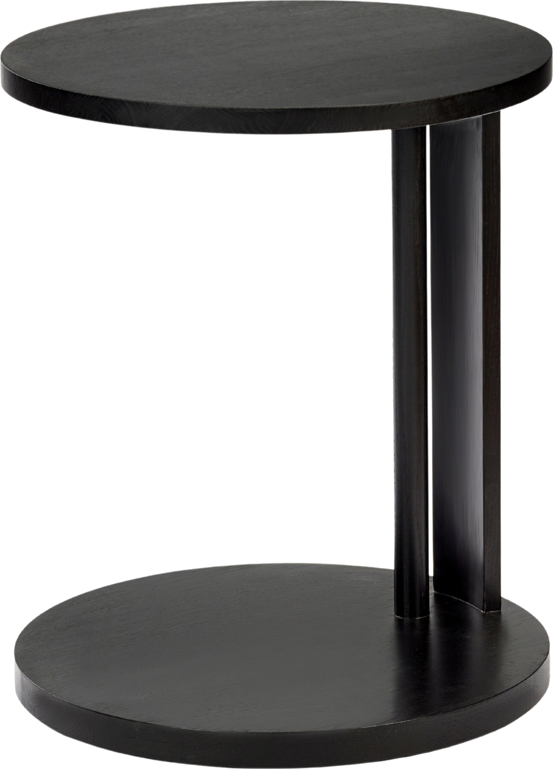 Stolik boczny Aura 62 cm czarny drewno bukowe