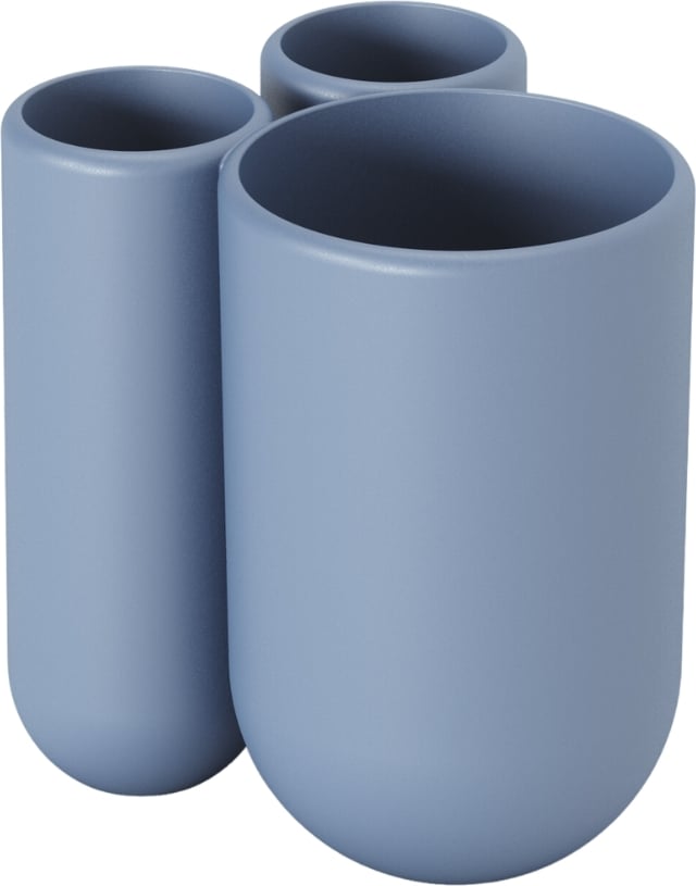 Kubek na szczoteczki do zębów Touch niebieski