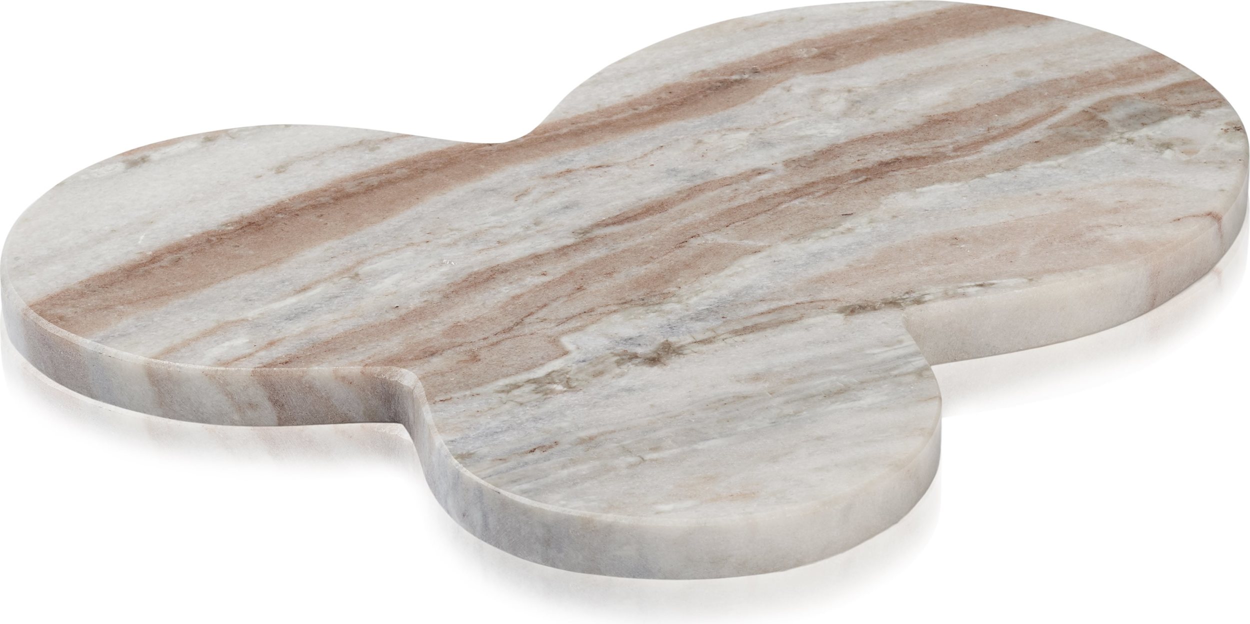 Taca dekoracyjna Humdakin Skagen Marble brązowa