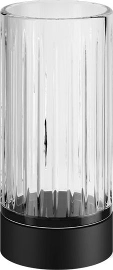 Kubek na szczoteczki do zębów Century karbowany czarny mat