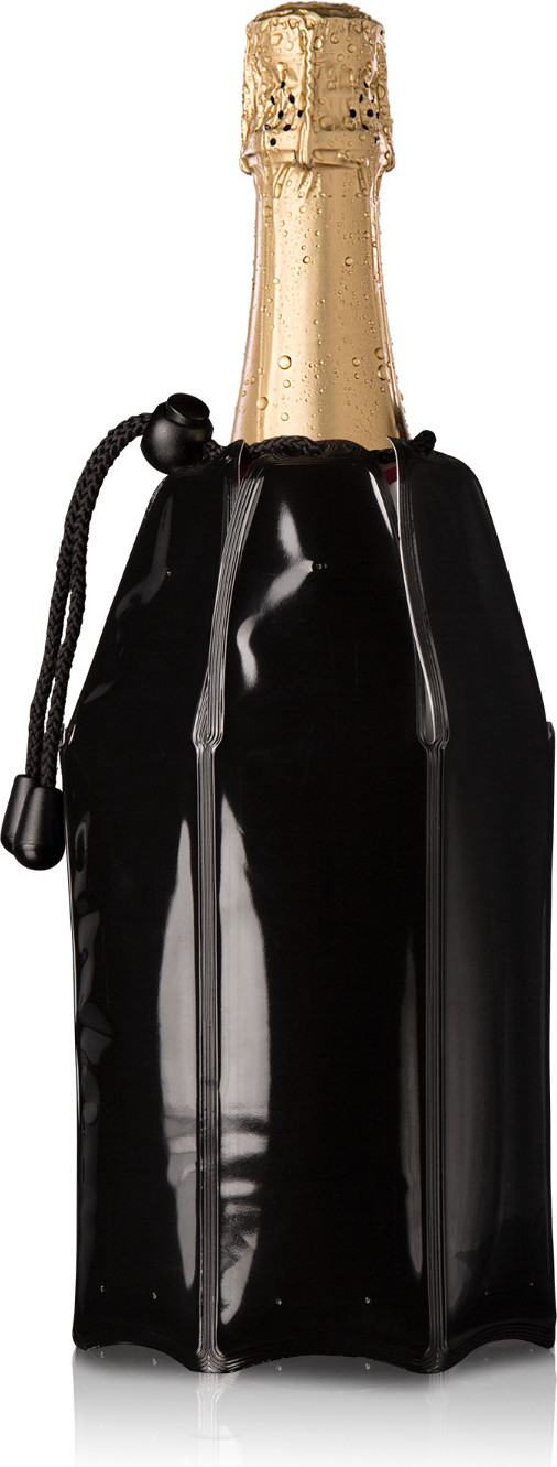 Okrycie do butelki szampana Vacu Vin czarne