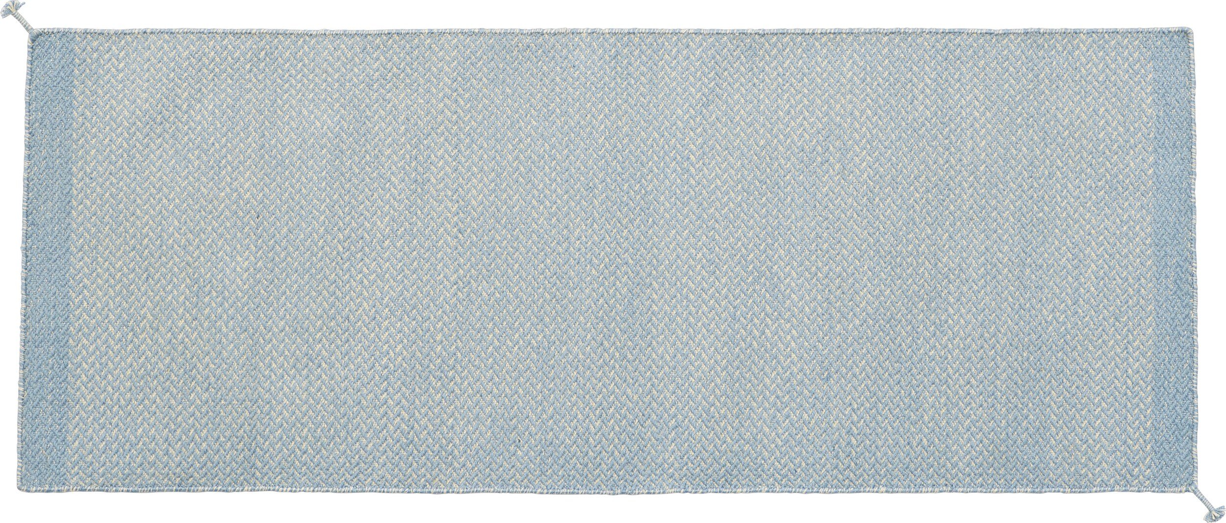 Dywan Ply 80 x 200 cm błękitny z recyklingu