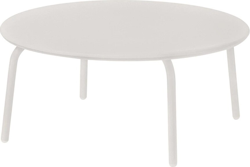 Stolik ogrodowy Yua okrągły niski jasnoszary