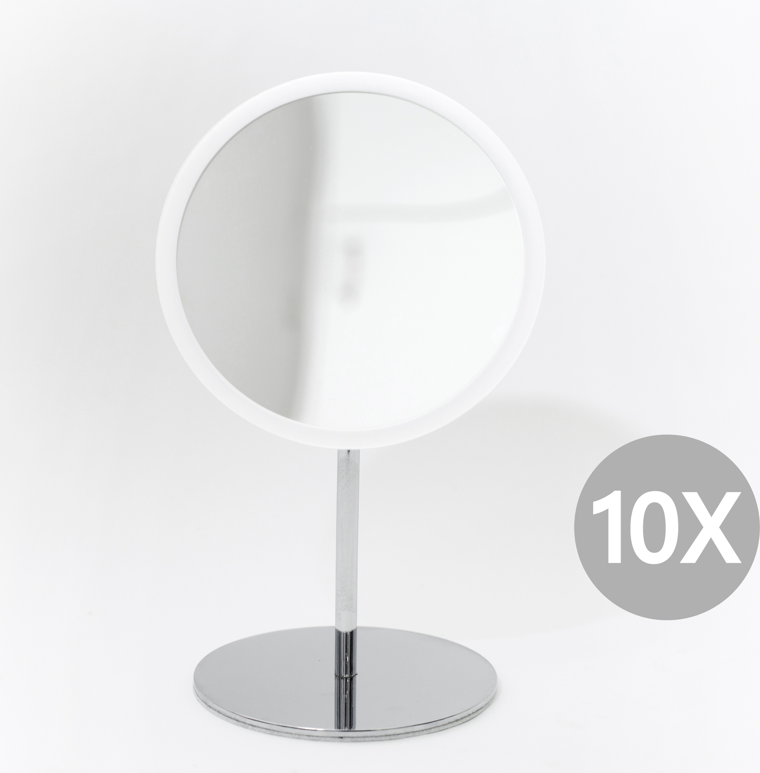 Lusterko AirMirror białe powiększające x10 stojące