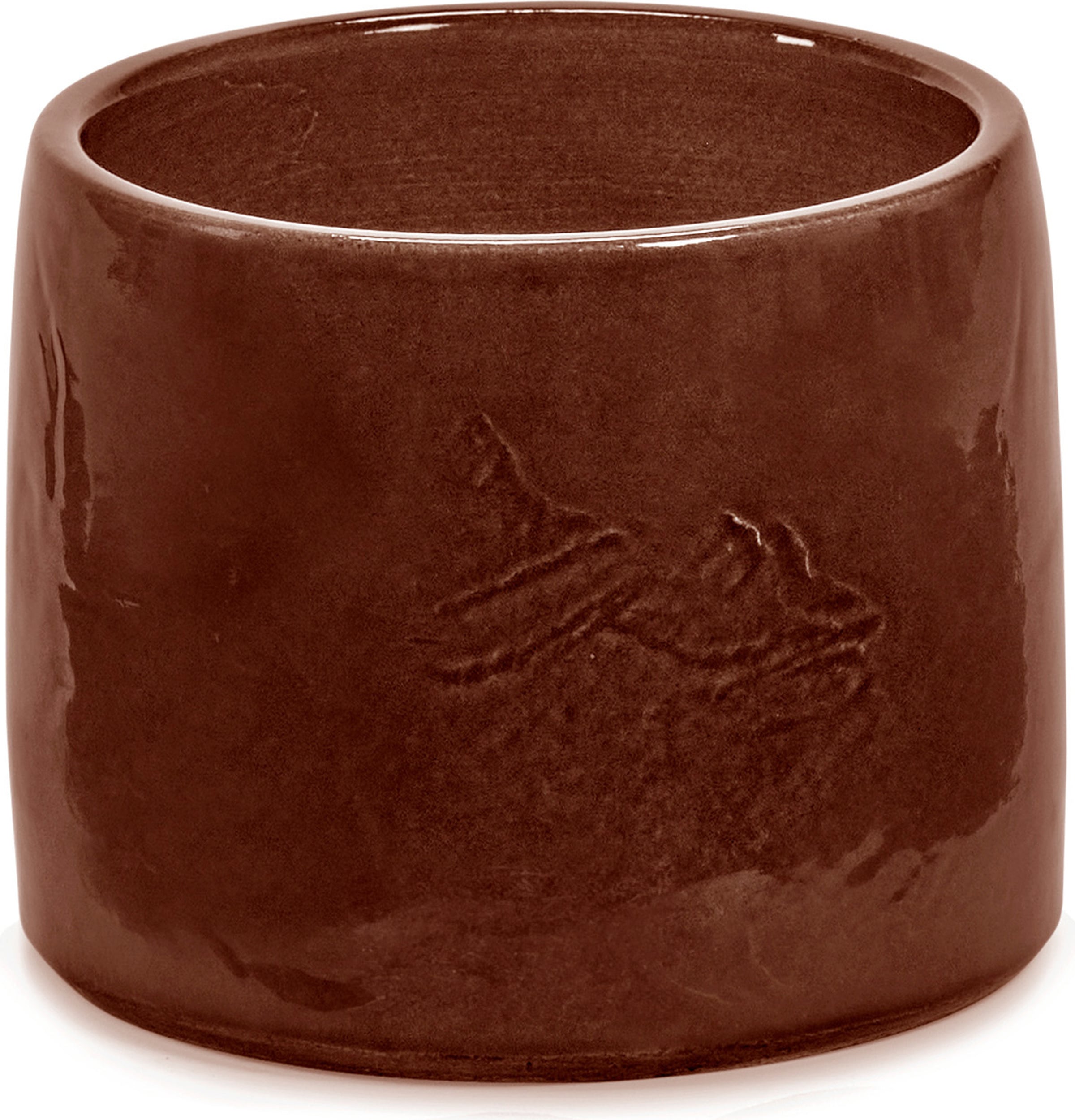 Osłonka na doniczkę Vaso 15 cm brązowa