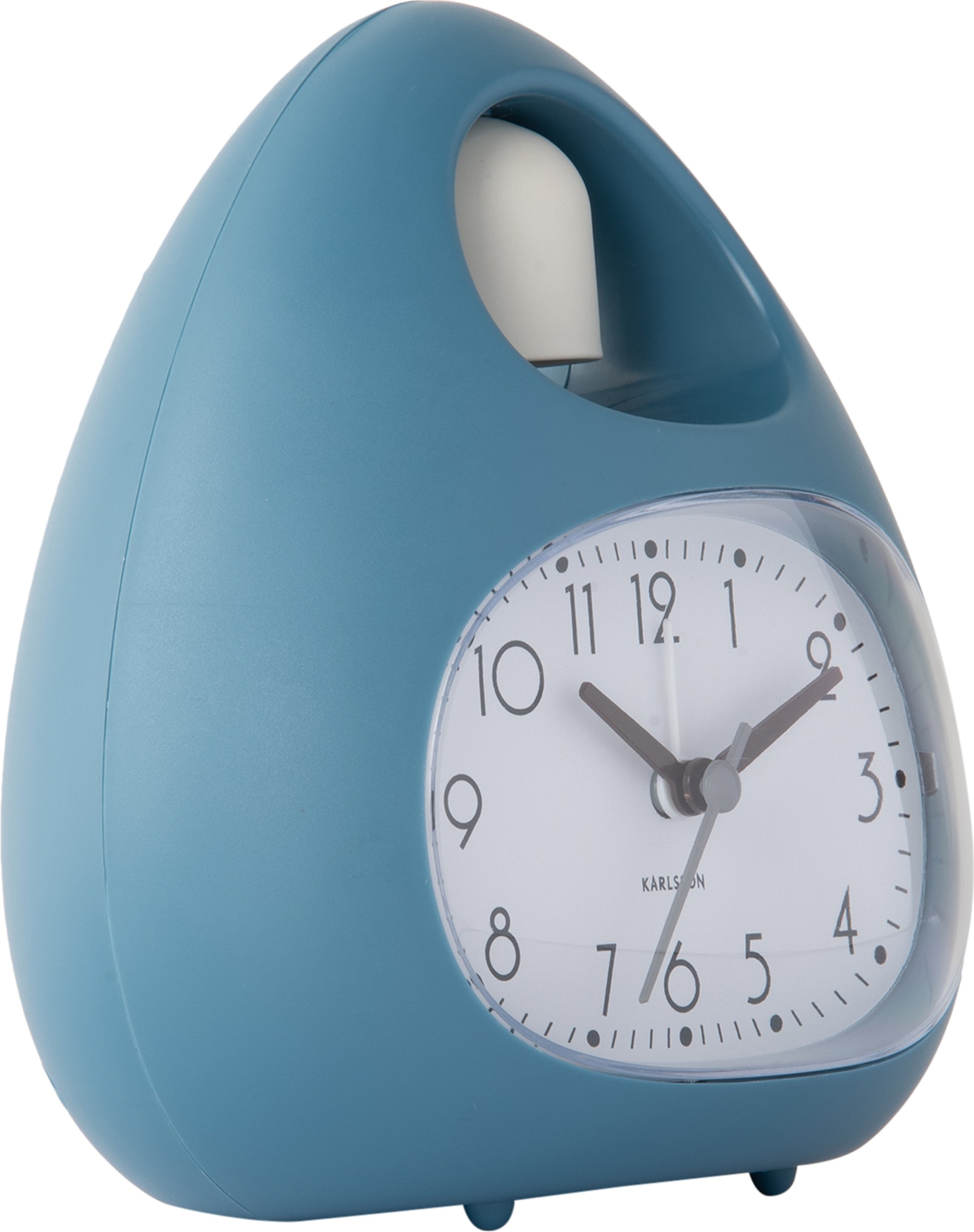 Zegar i budzik Blob Bell niebieski