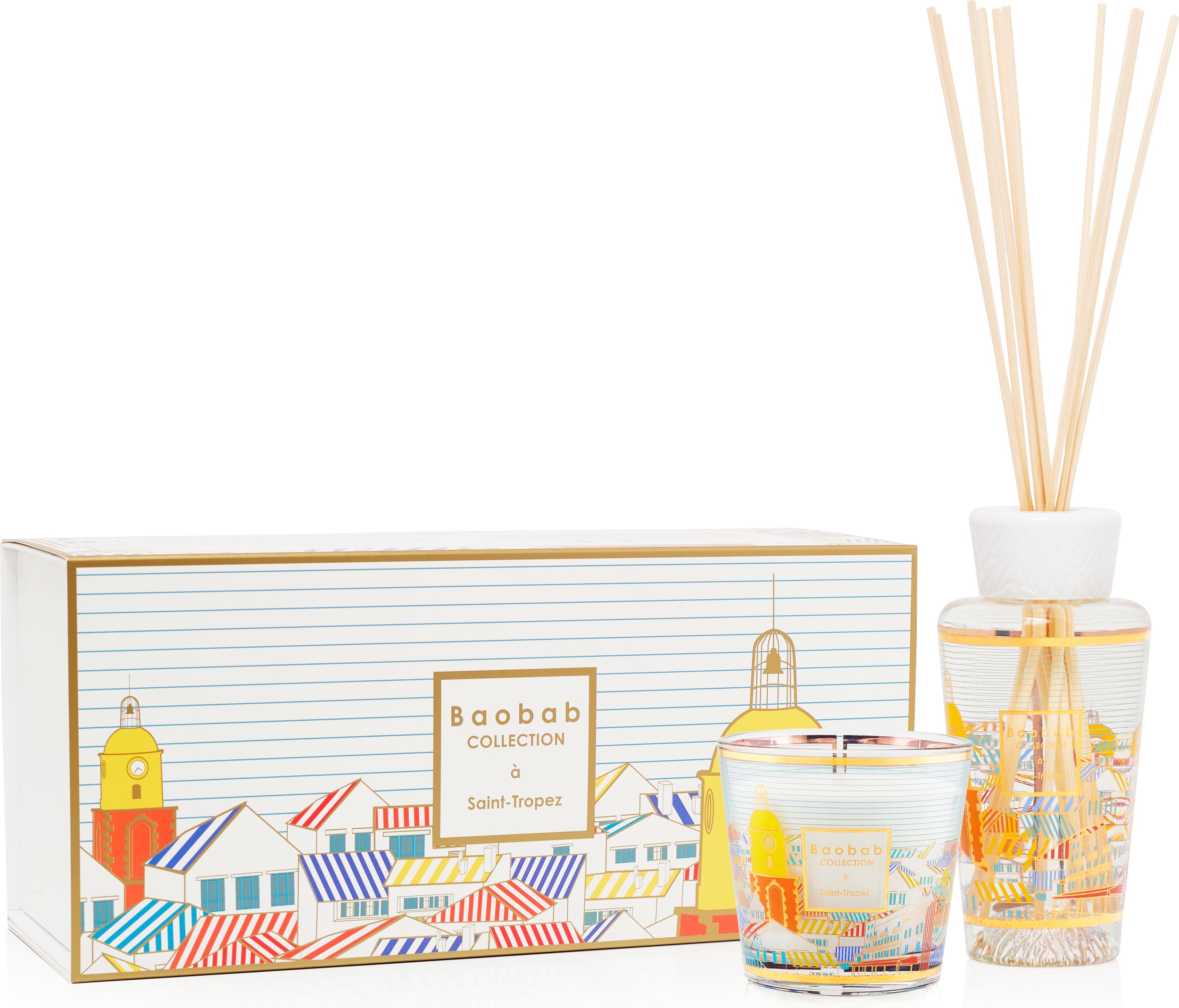 Świeca i dyfuzor zapachowy My First Baobab Gift A Saint-Tropez 2 el.