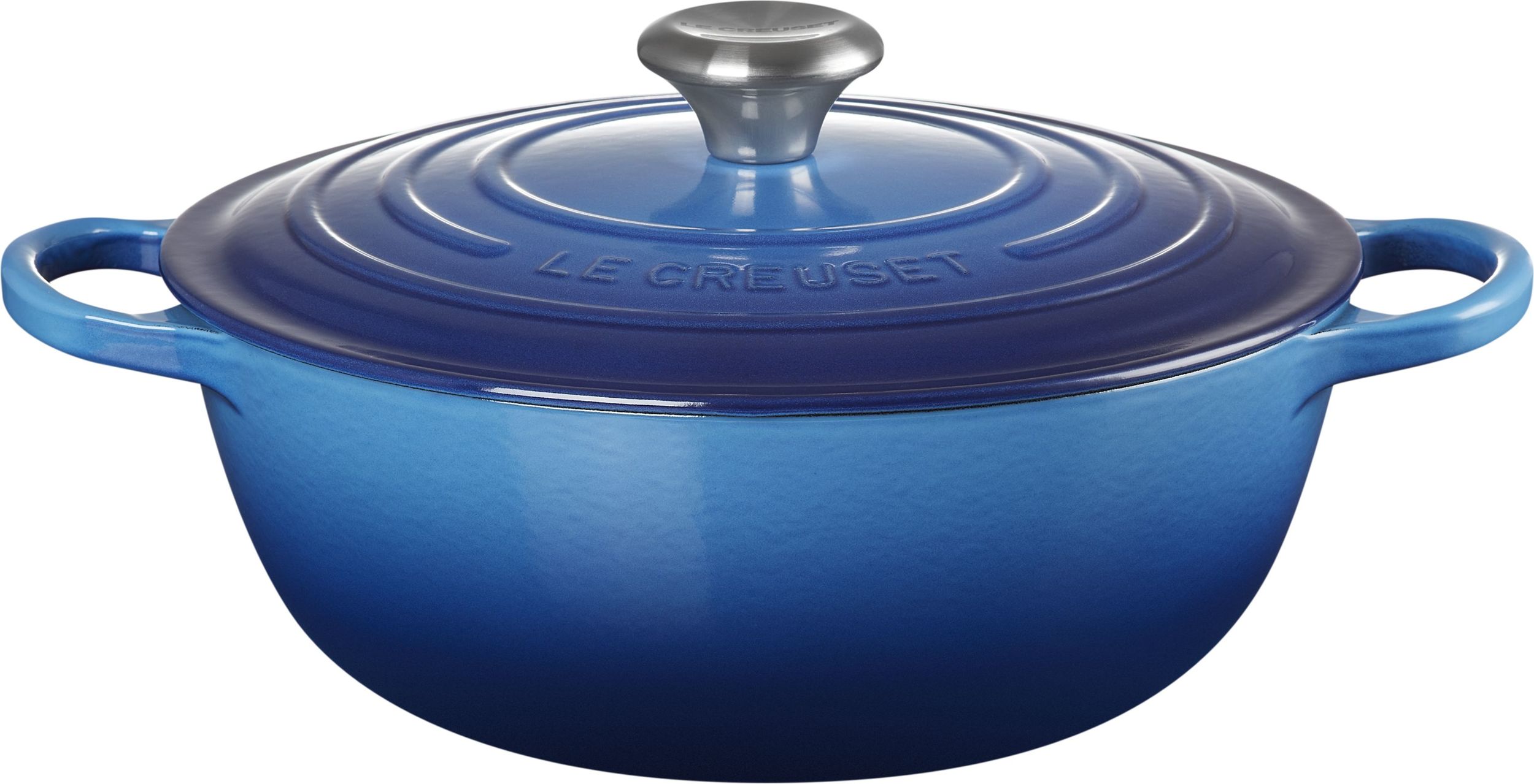 Garnek La Marmite Signature 28 cm głęboki błękit