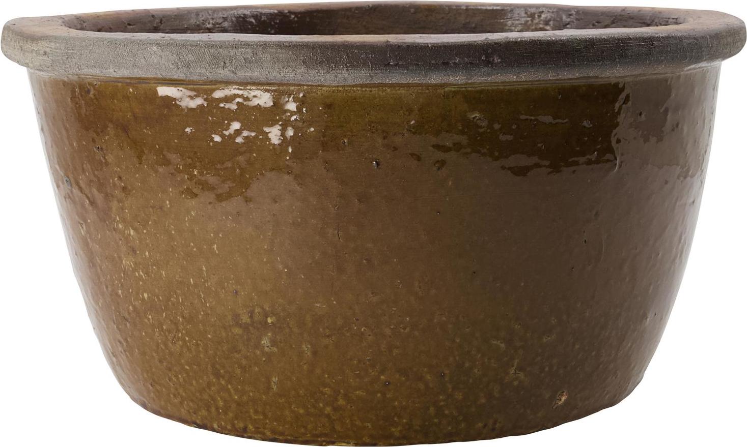 Osłonka na doniczkę Whai 37 cm musztardowa