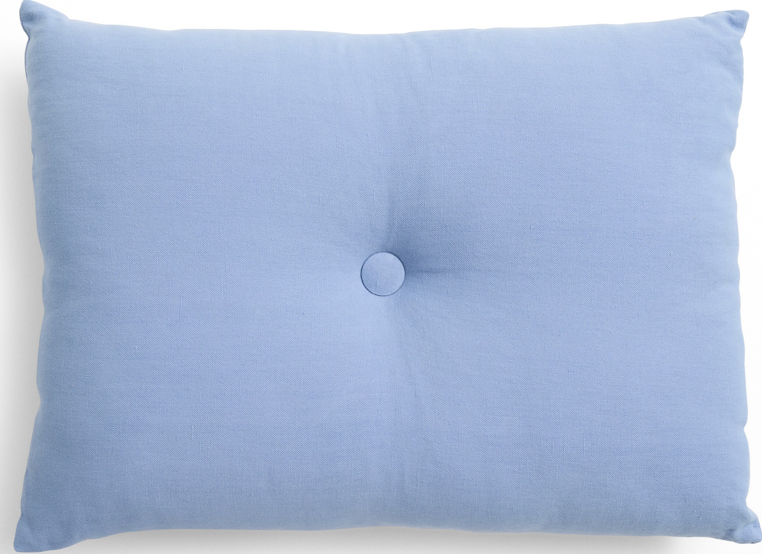 Poduszka dekoracyjna Dot Linen 45 x 60 cm niebieska