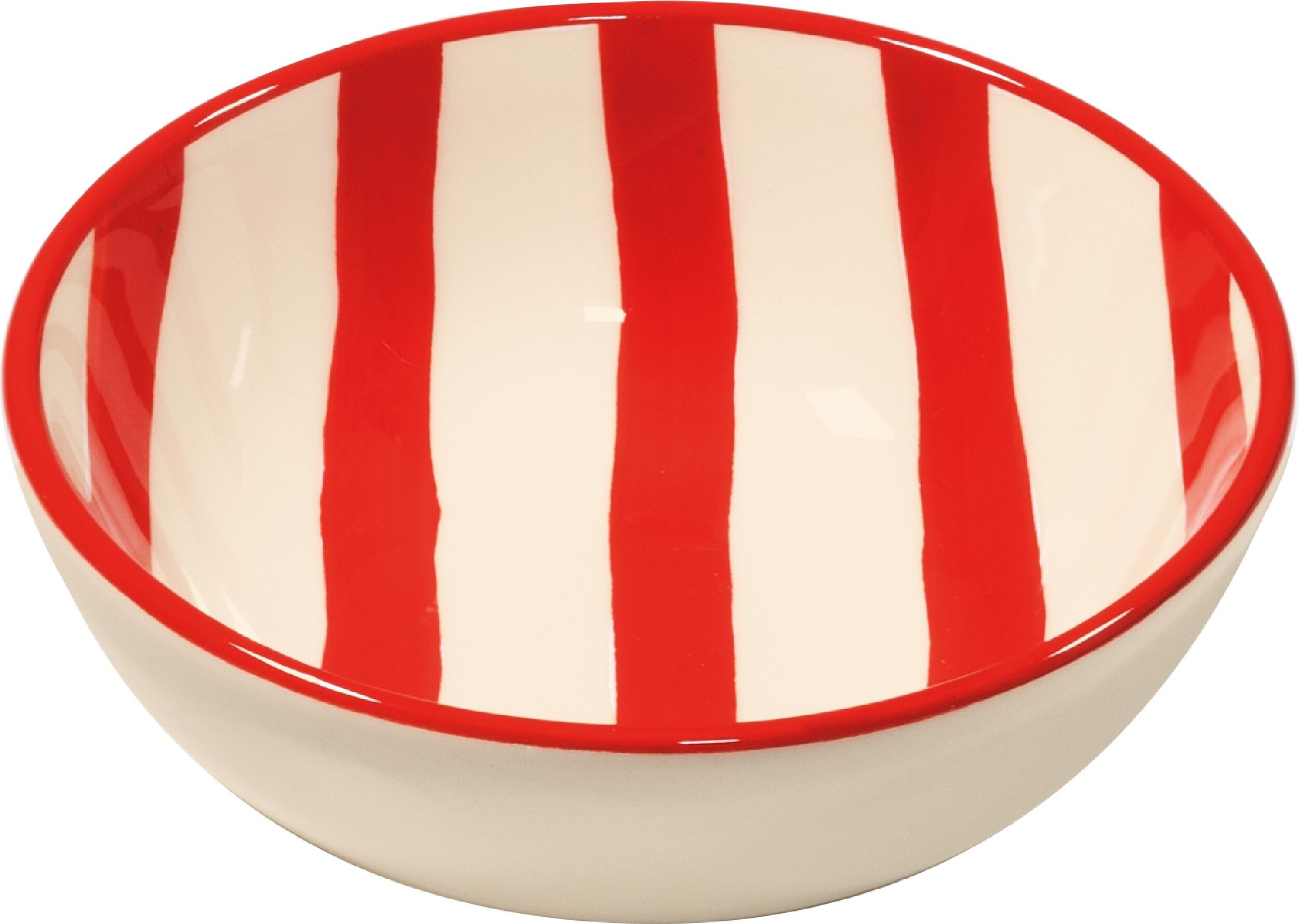 Miseczka Lido Righe w paski 13 cm czerwona