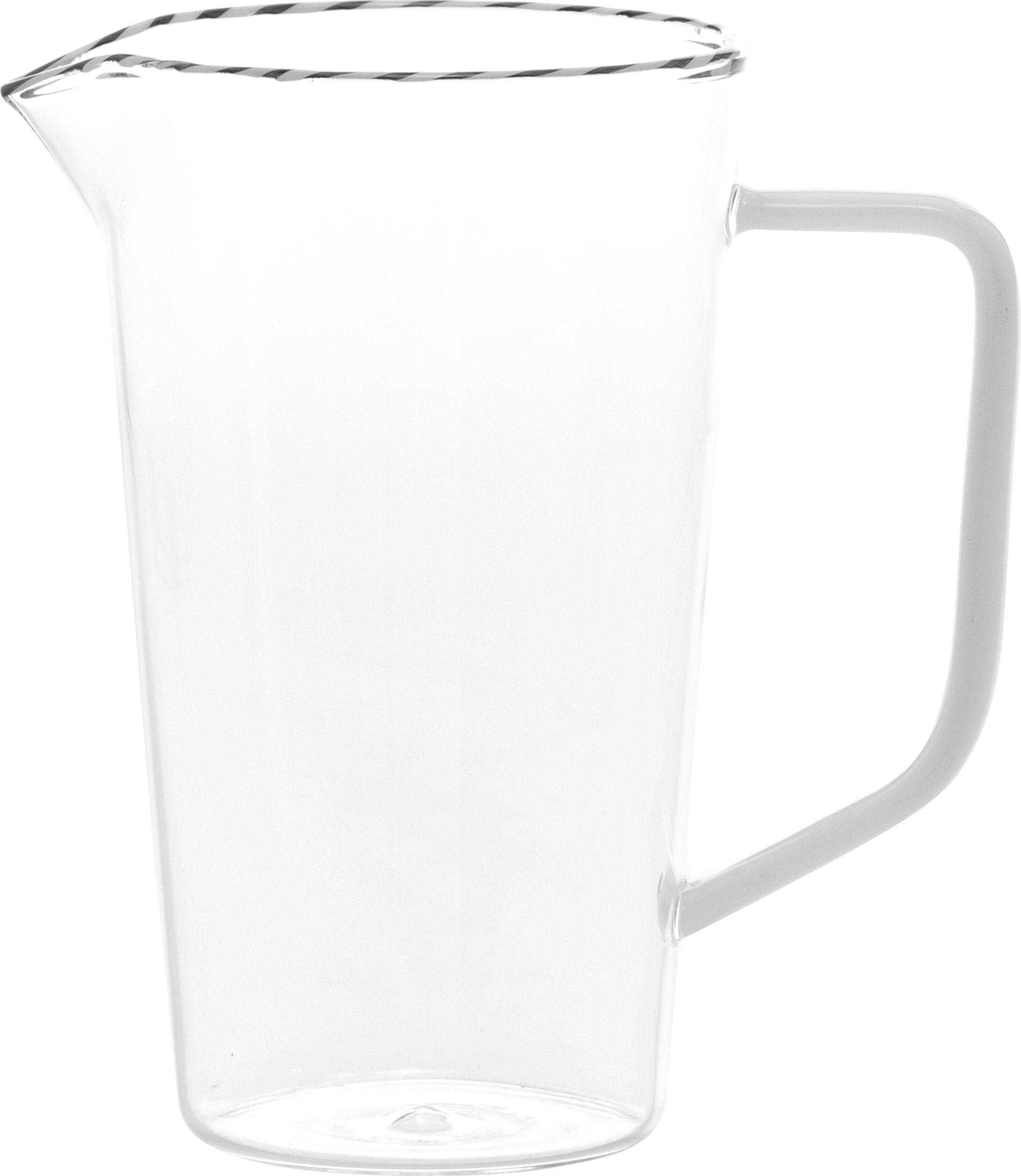 Dzbanek Intrecci 840 ml czarno-biały