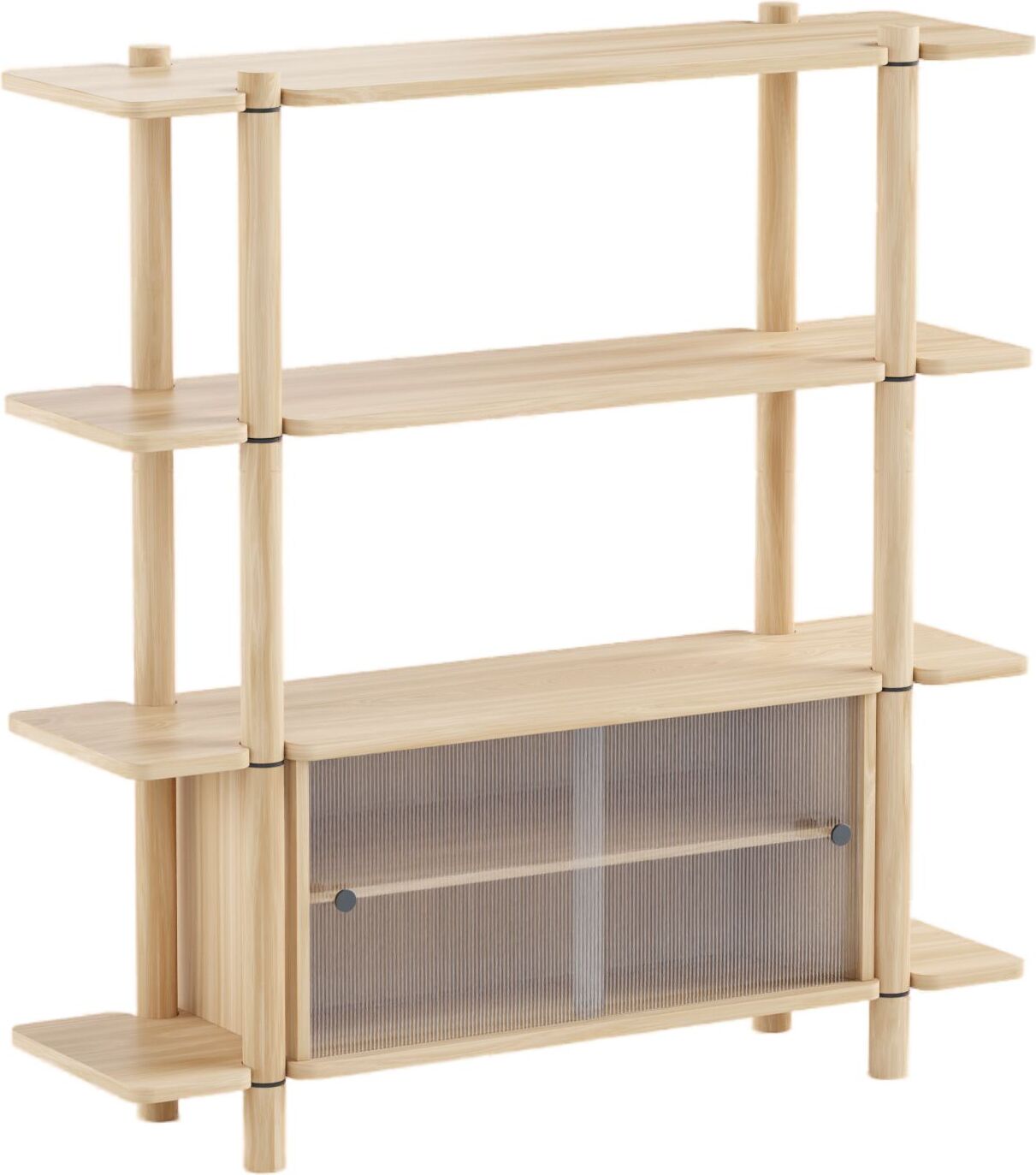 Regał Noe 4 z witryną szklaną