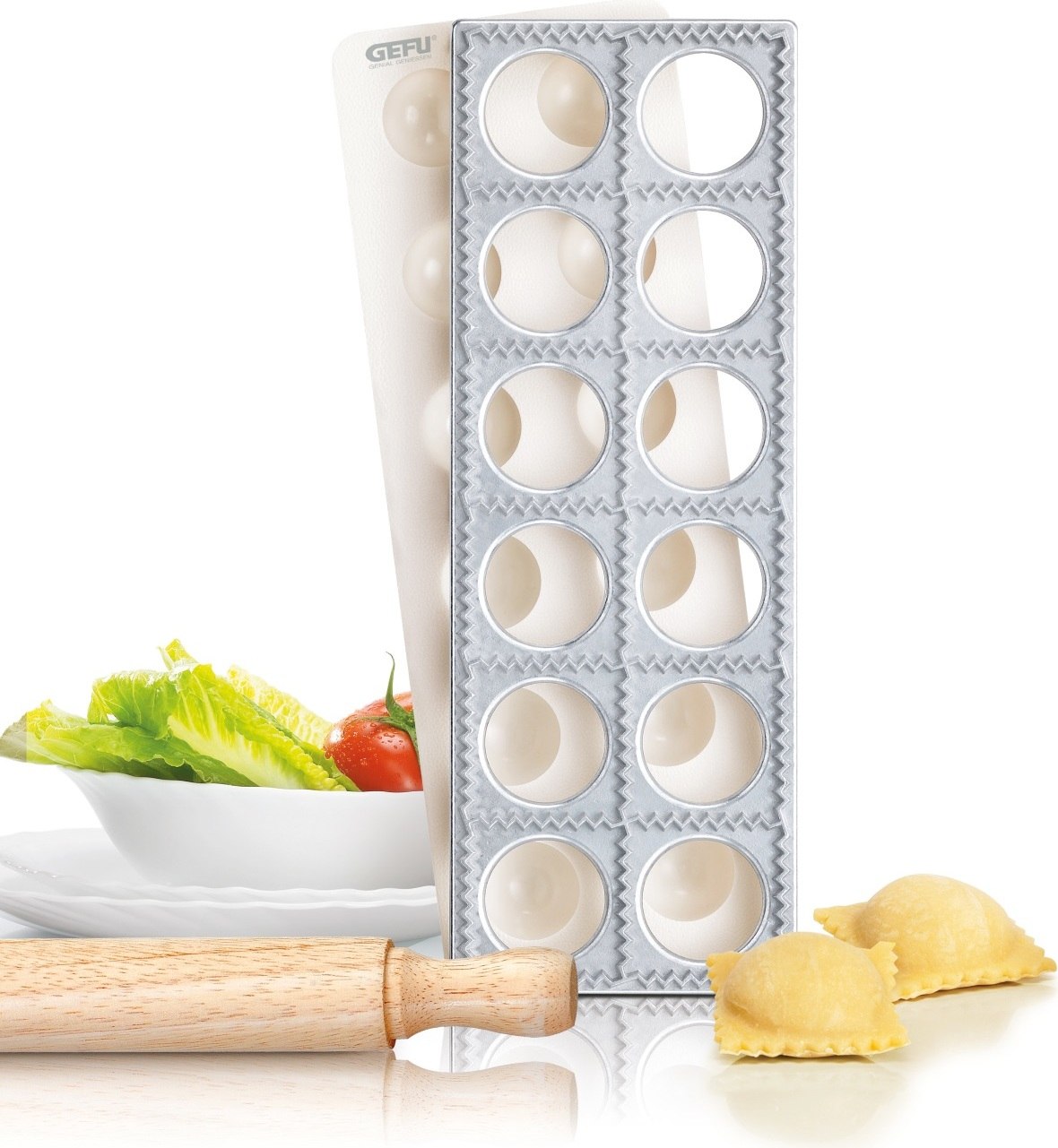 Foremki do ravioli Tasca z wałkiem