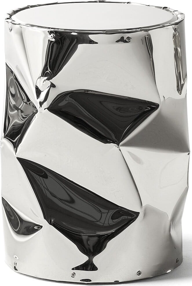 Stolik boczny Tab U 43 cm srebrny