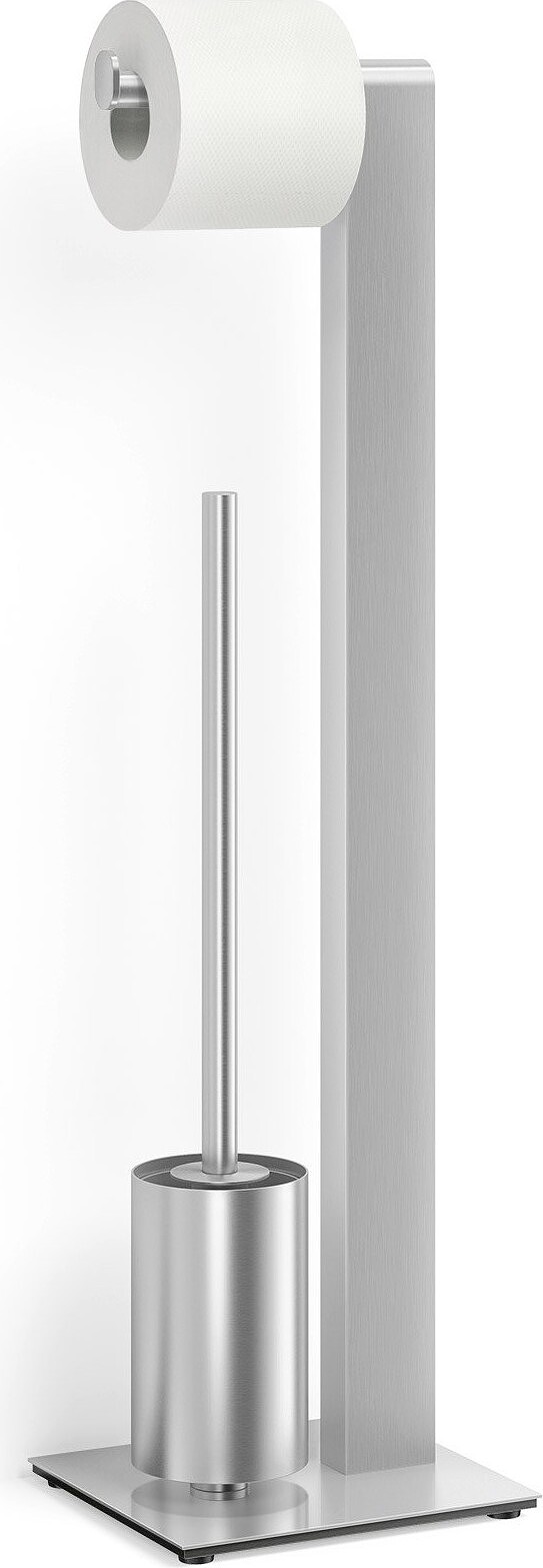 Szczotka do WC z uchwytem na papier Atore matowa