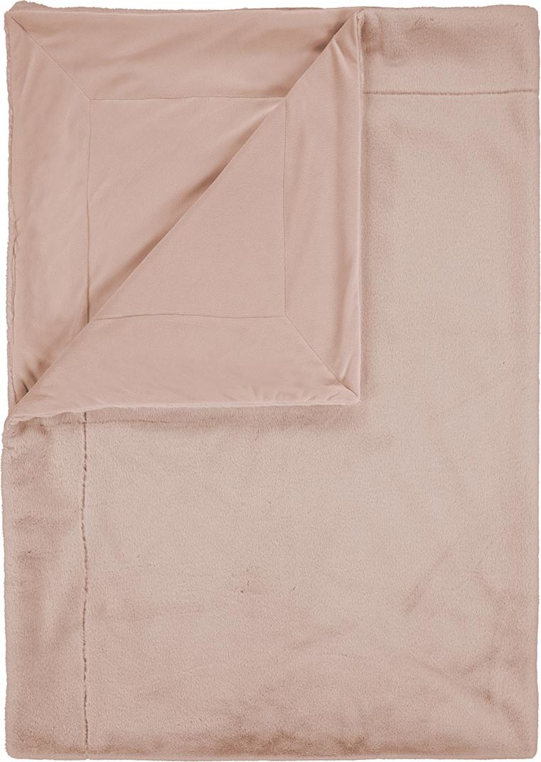 Koc futrzany Furry 150 x 200 cm różowy