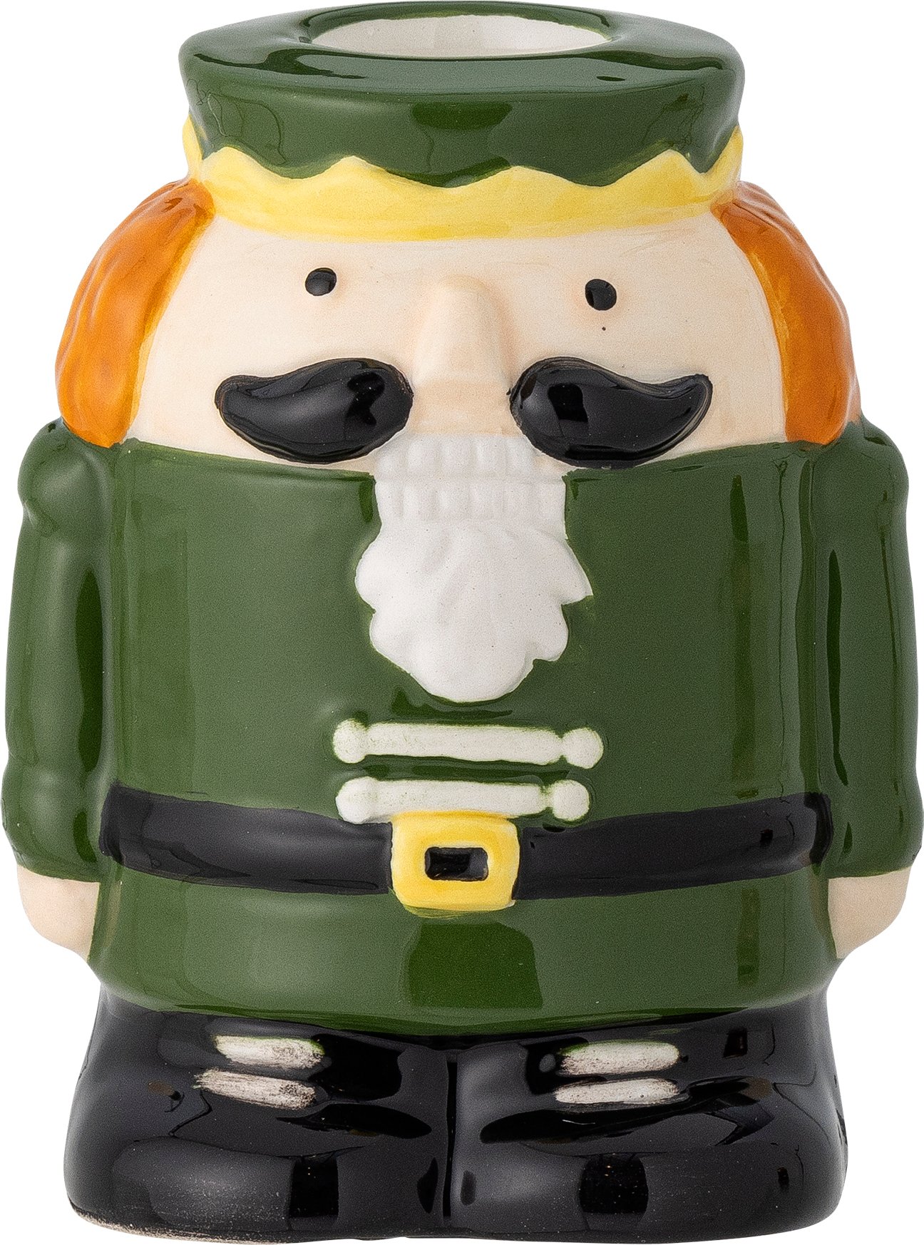 Świecznik na klasyczną świecę Feast 9 cm zielony