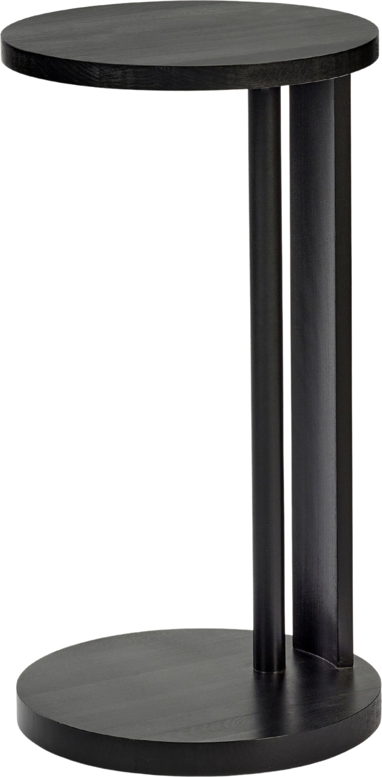 Stolik boczny Aura 72 cm czarny drewno bukowe