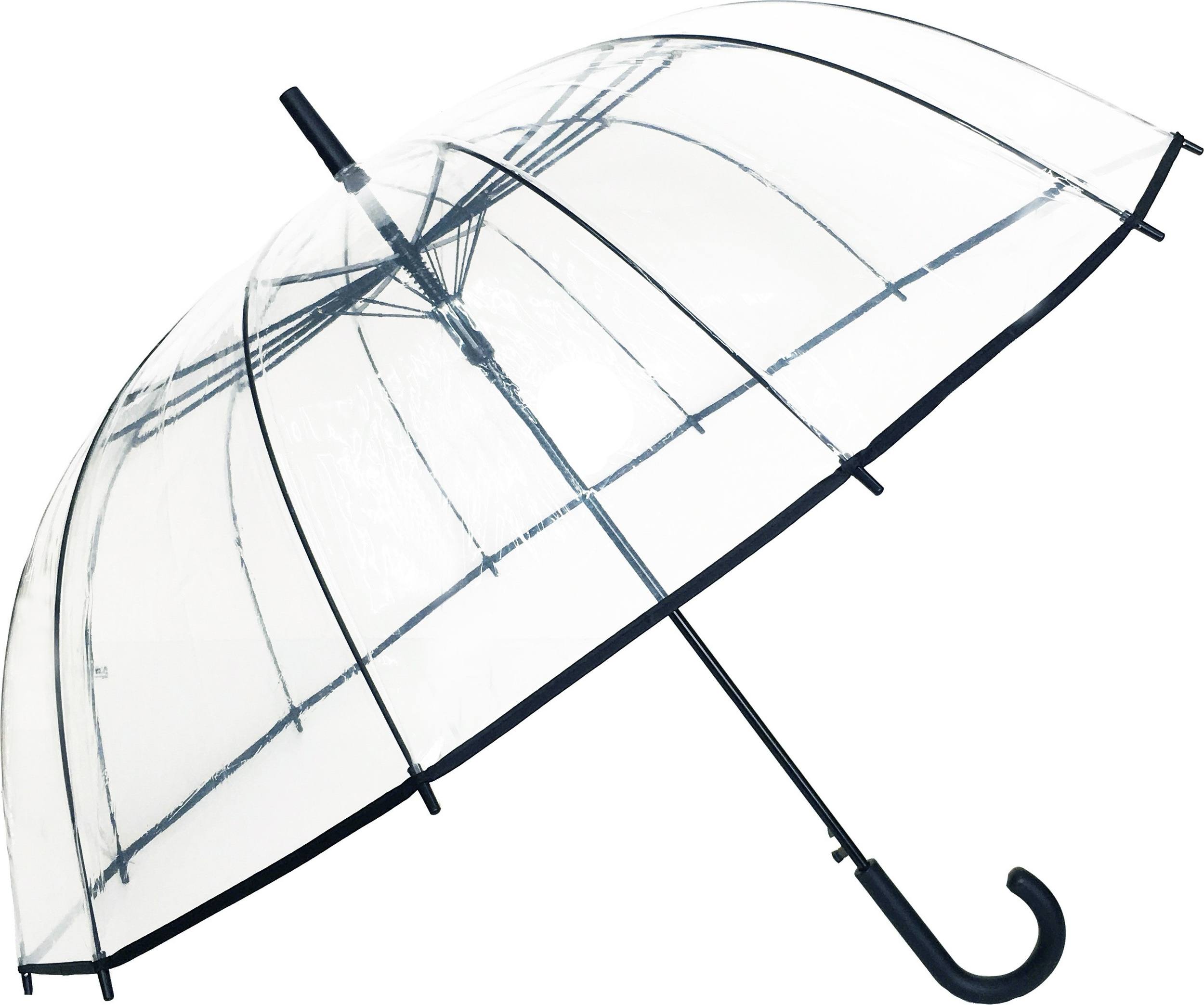 Parasol Smati przezroczysty czarny 12 żeber