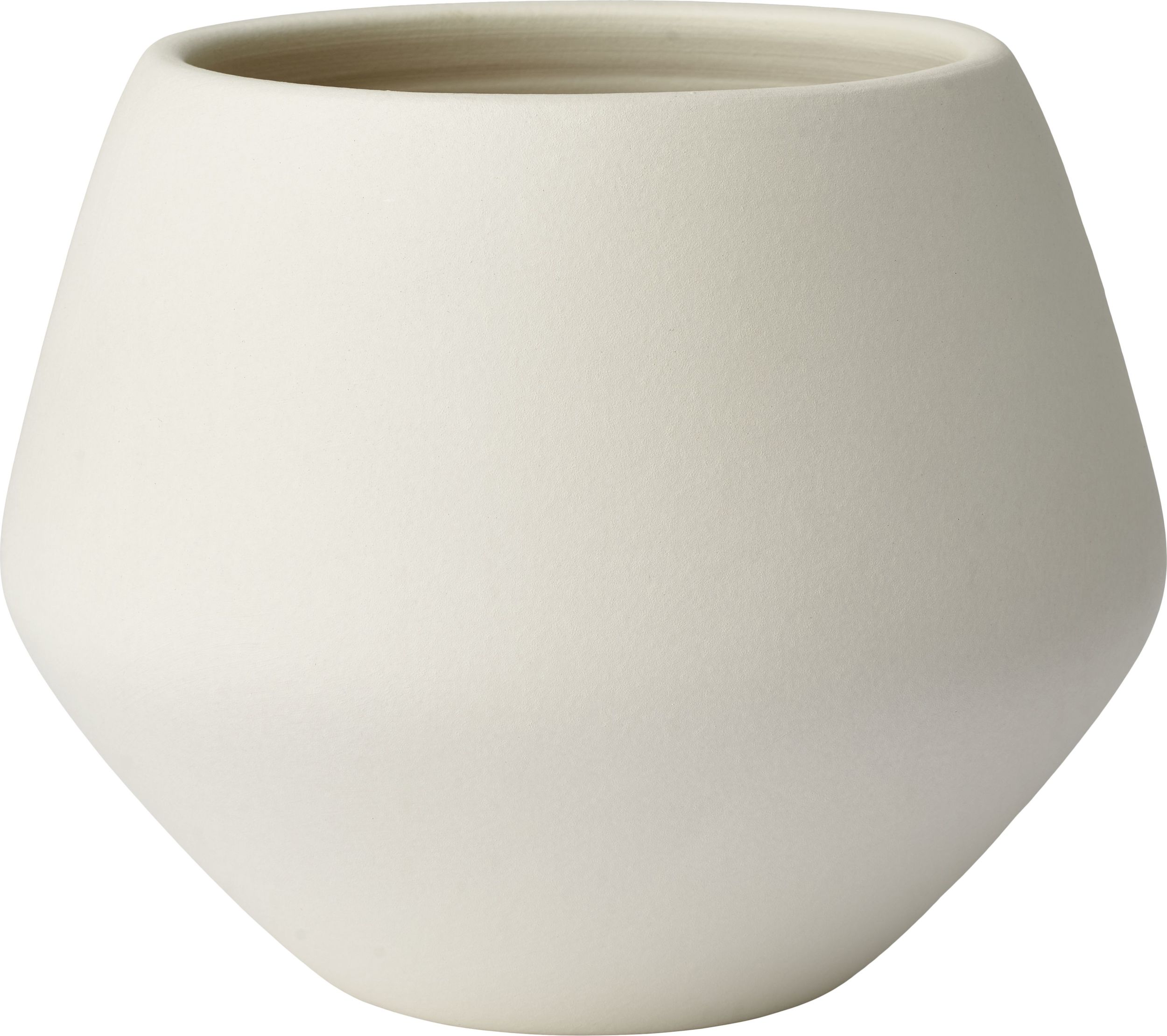 Osłonka na doniczkę Grove 19 cm kość słoniowa