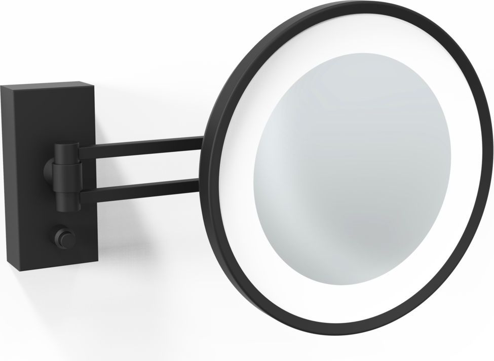 Lusterko kosmetyczne powiększające x3 BS 36 czarny mat ścienne