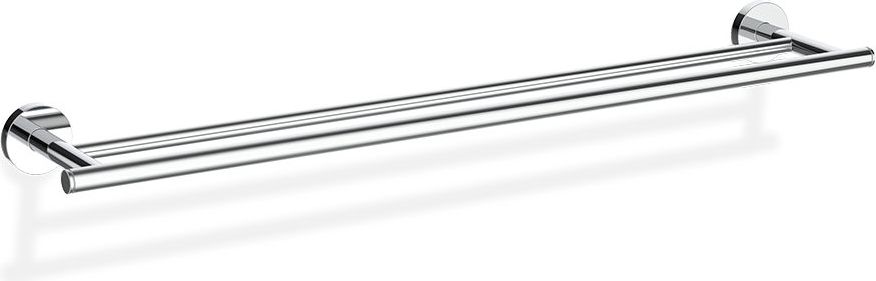 Wieszak reling na ręczniki Basic 65 cm chrom podwójny