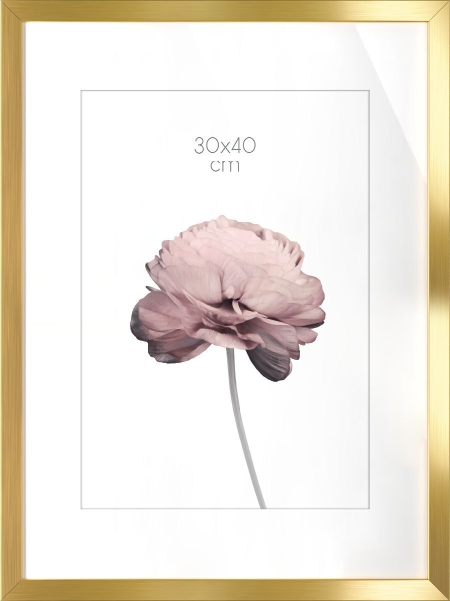 Ramka na zdjęcia Prague 30 x 40 cm złota lśniąca