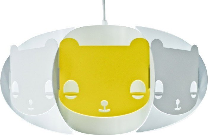 Abażur Mishka z limonkowym misiem