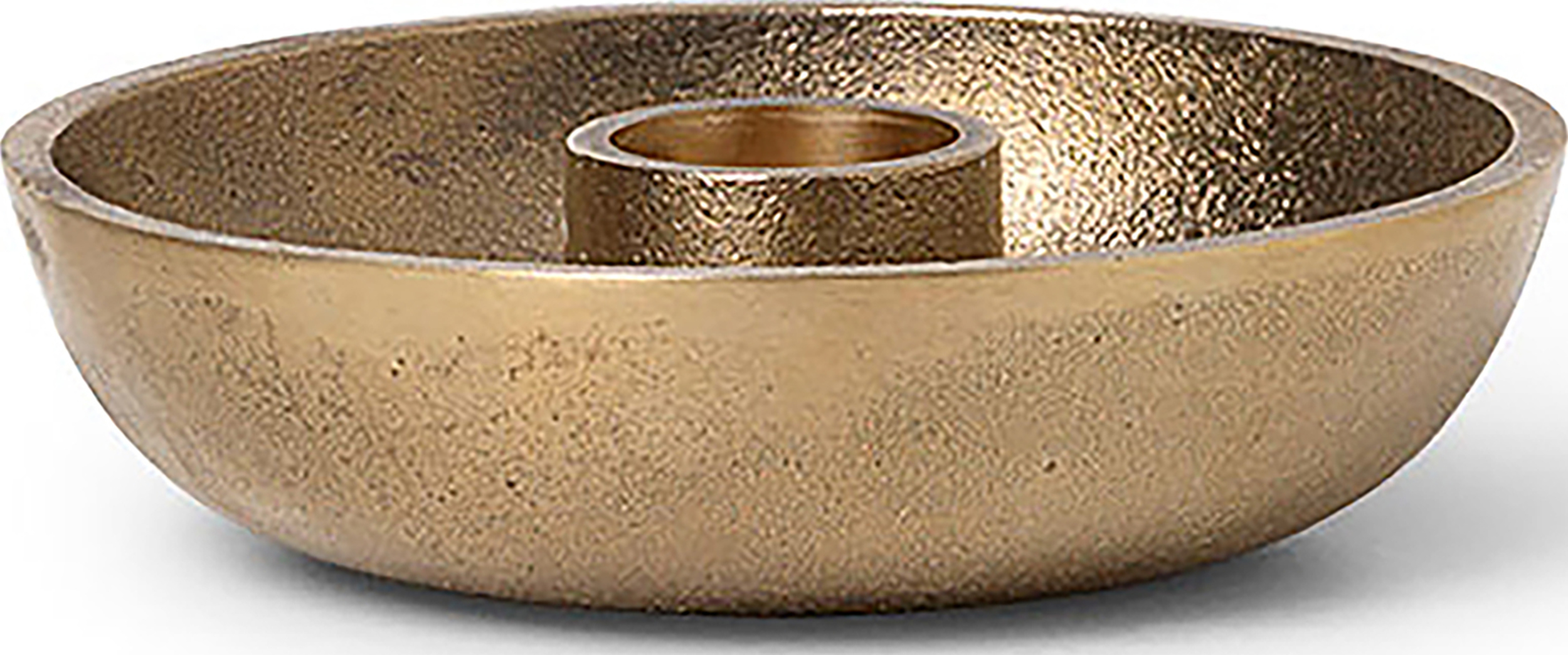 Świecznik patera Ferm Living 10 cm mosiężny