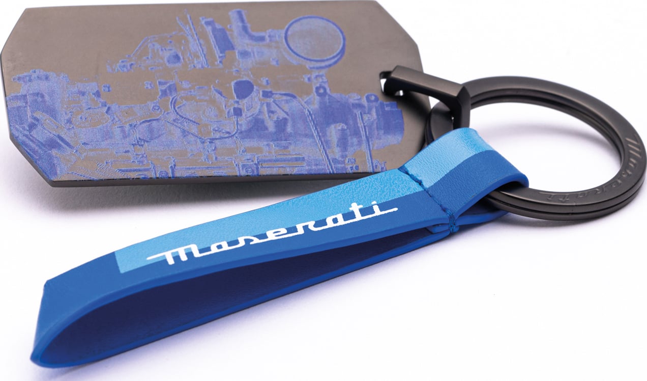 Brelok do kluczy Pininfarina Maserati Engine niebieski