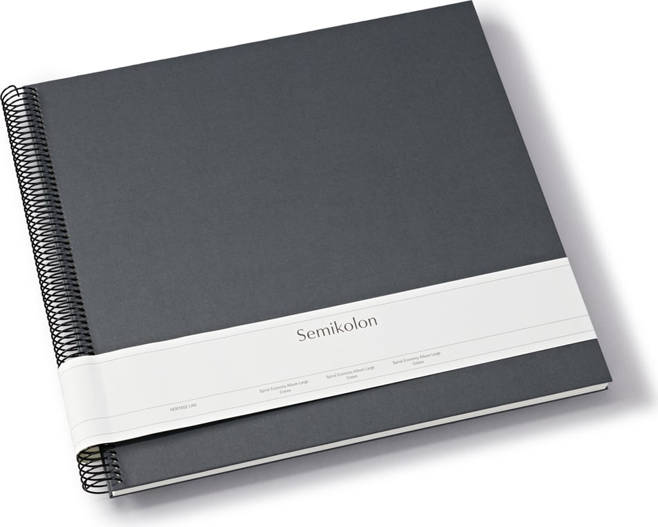 Album na zdjęcia Uni Economy duży ciemnoszary z białymi kartami