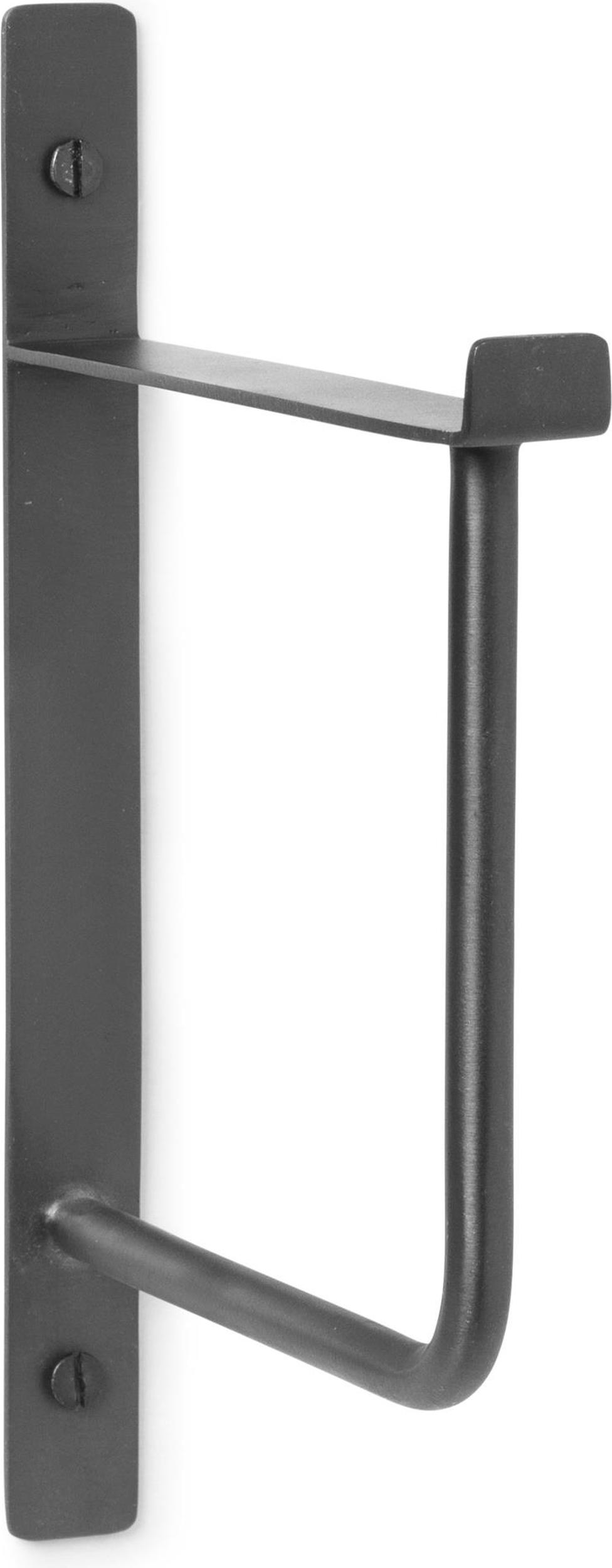 Wieszak ścienny Hang czarny mosiądz