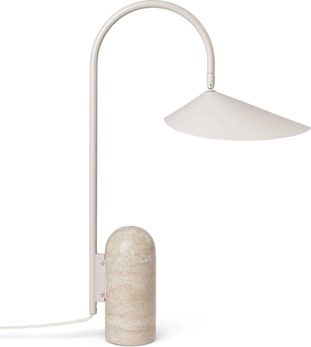 Lampa stołowa Arum kremowa