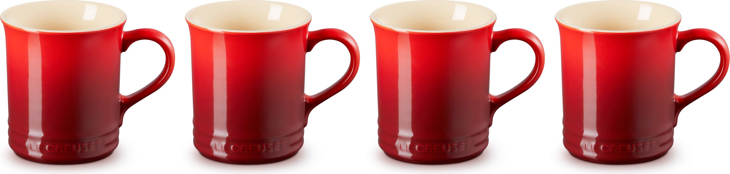 Kubki Le Creuset 400 ml wiśniowe 4 szt.