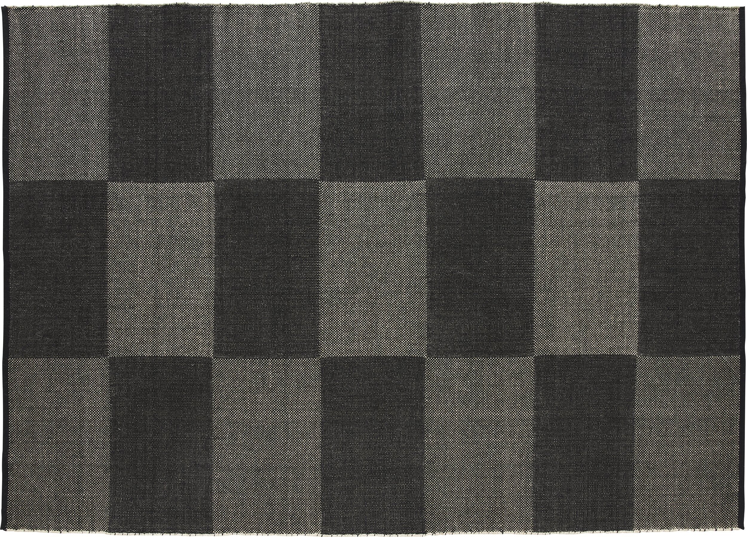 Dywan Check 170 x 240 cm czarny