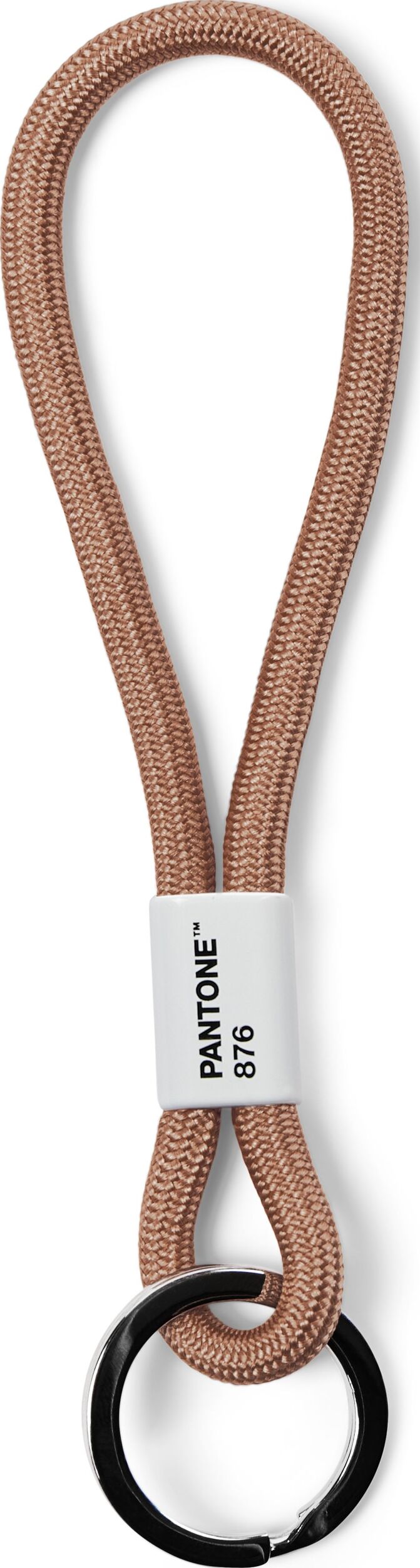 Smycz do kluczy Pantone krótka brąz