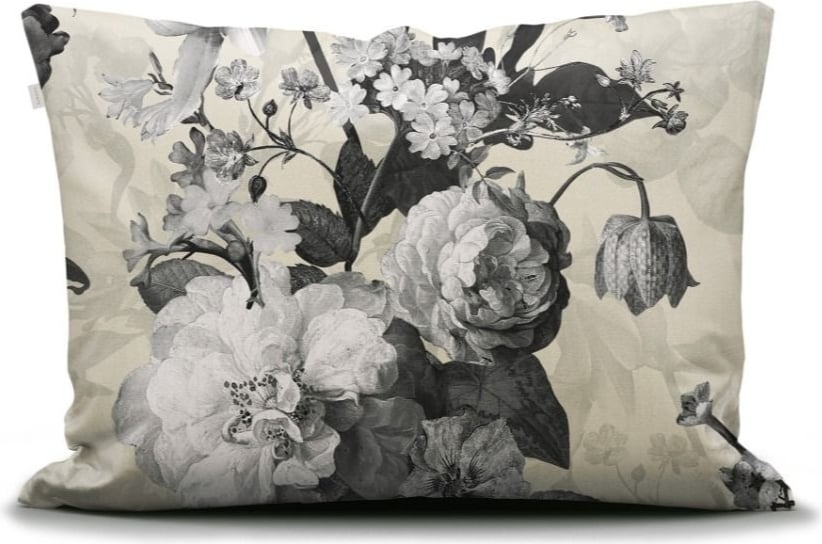 Poszewka na poduszkę Floor 60 x 70 cm kremowo-czarna