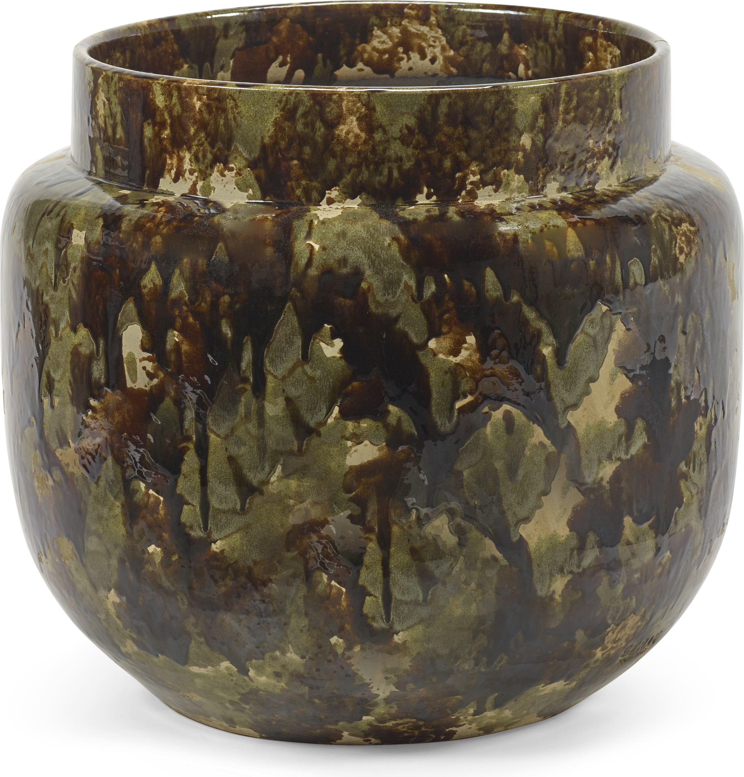 Osłonka na doniczkę Mystique 40 cm brązowa