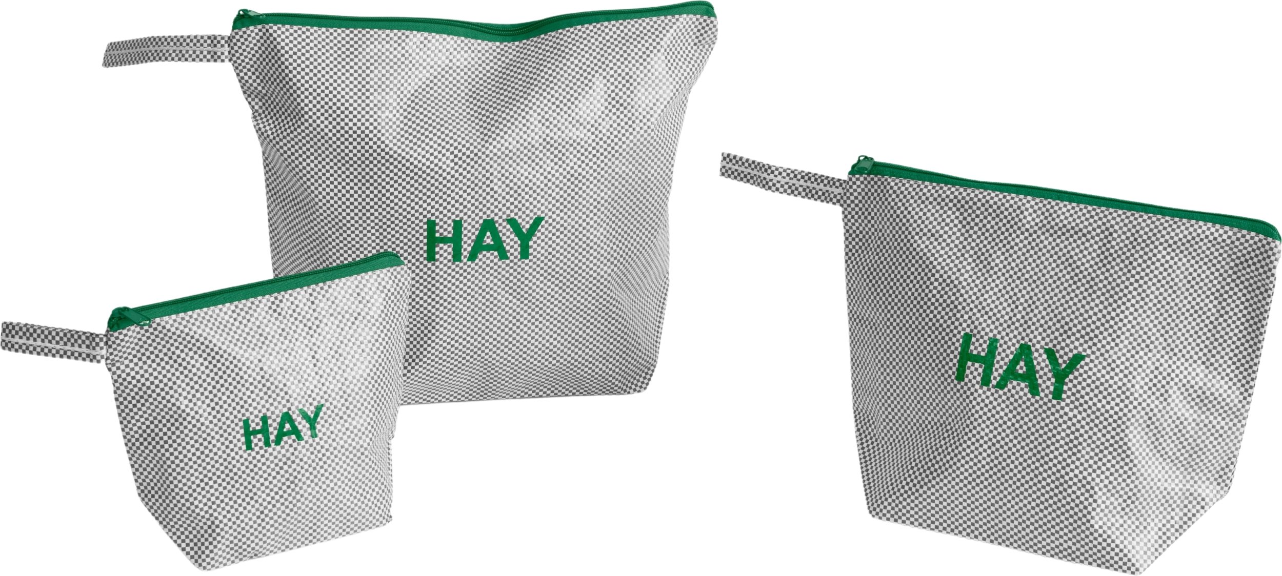 Kosmetyczki Candy Mono duże szare 3 szt.